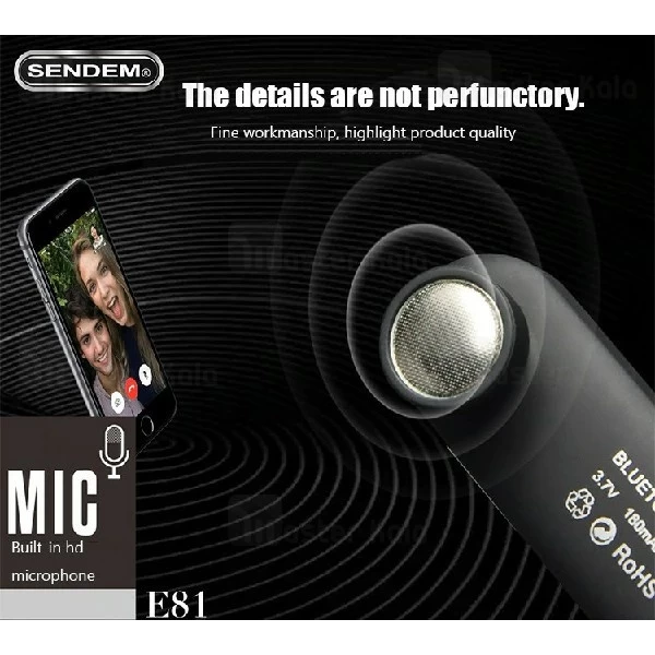 هندزفری بلوتوث تک گوش Sendem E81 Wireless Earphone