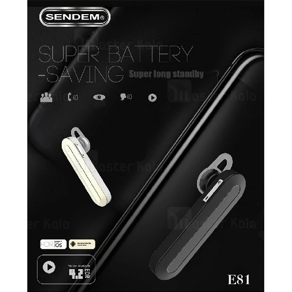 هندزفری بلوتوث تک گوش Sendem E81 Wireless Earphone