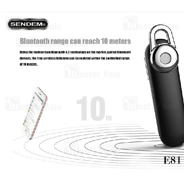 هندزفری بلوتوث تک گوش Sendem E81 Wireless Earphone