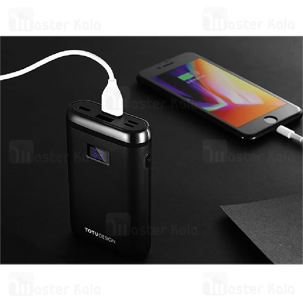 پاوربانک 10000 توتو TOTU YAMU PBQ01 Power Bank سه پورت با توان 3 آمپر