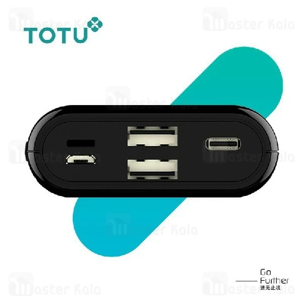 پاوربانک 10000 توتو TOTU YAMU PBQ01 Power Bank سه پورت با توان 3 آمپر