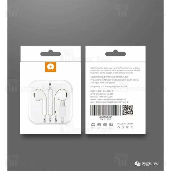 هندزفری سیمی اپل WUW R24 EarPods با کانکتور Type-C