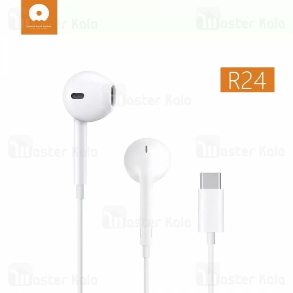 هندزفری سیمی اپل WUW R24 EarPods با کانکتور Type-C