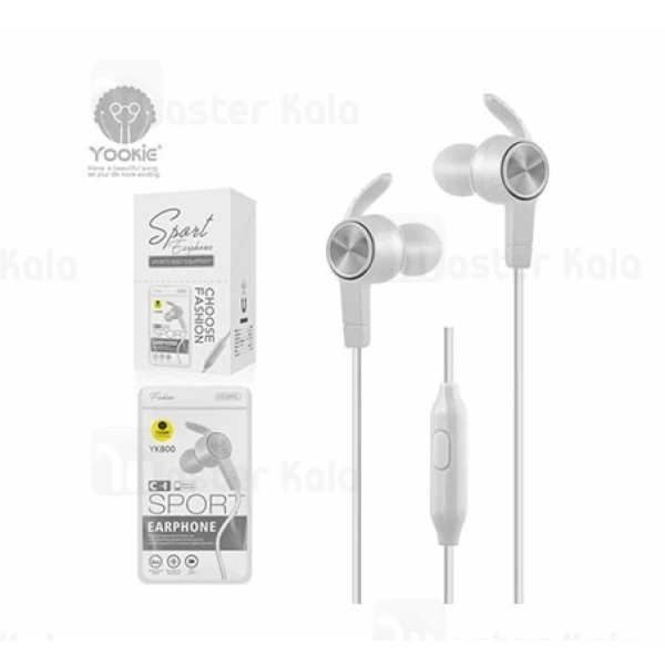 هندزفری سیمی یوکی Yookie YK800 Wired Earphone طراحی مگنتی