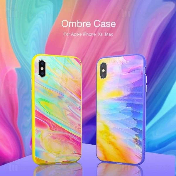 قاب مگنتی طرح دار نیلکین آیفون Apple iPhone XS Max Nillkin Ombre case