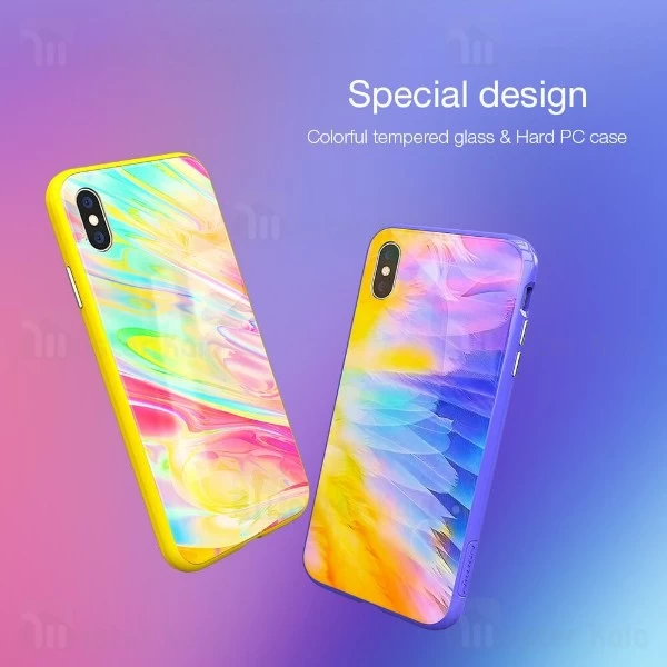 قاب مگنتی طرح دار نیلکین آیفون Apple iPhone XS Max Nillkin Ombre case