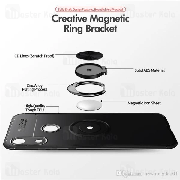 قاب Becation Auto Focus Magnetic Ring Case Huawei Honor Play 8A