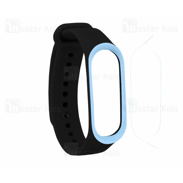 بند سیلیکونی دستبند سلامتی شیائومی Mi Band 3 Sport Silicone Band دور رنگی