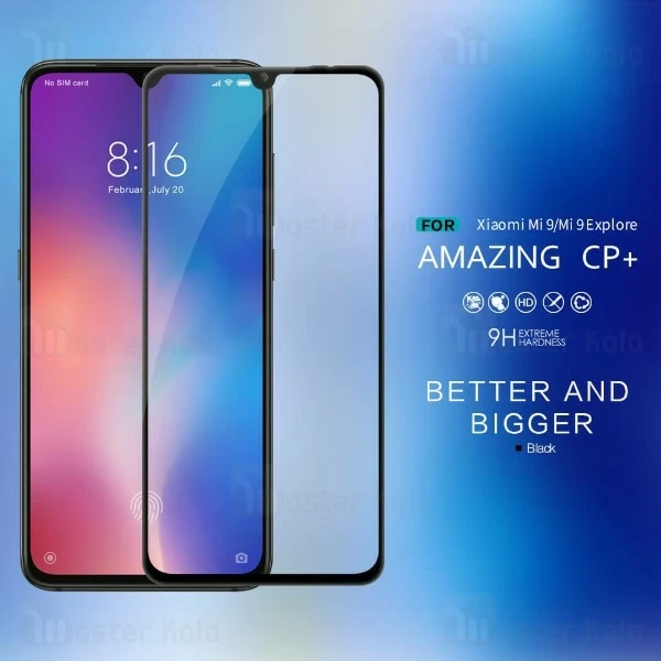 گلس تمام صفحه نیلکین Xiaomi Mi 9 / Mi9 Nillkin CP+ Glass