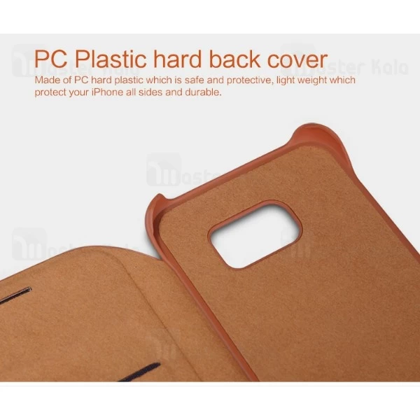 کیف چرمی Samsung Galaxy S6 Edge Nillkin Qin Leather Case