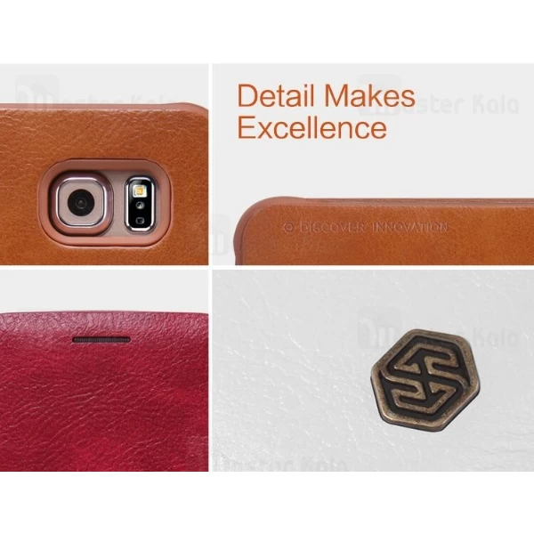 کیف چرمی Samsung Galaxy S6 Edge Nillkin Qin Leather Case
