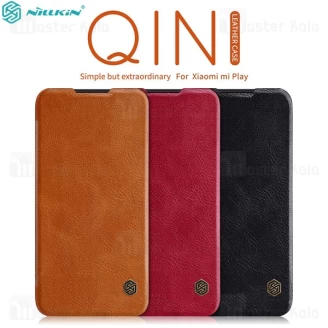 کیف چرمی نیلکین شیائومی Xiaomi Mi Play Nillkin Qin Leather Case