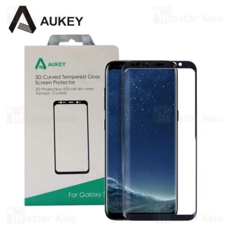 محافظ صفحه شیشه ای تمام صفحه دور چسب آکی Samsung Galaxy S8 Aukey SP-G27