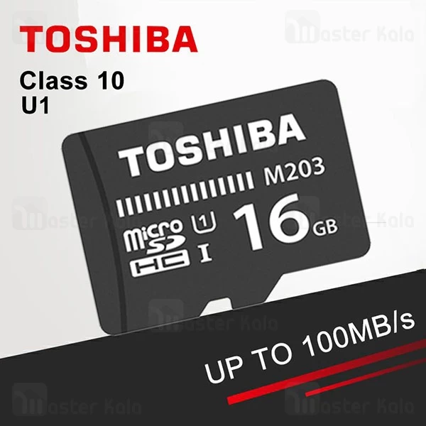 کارت حافظه Toshiba M203 100MBs U1 UHS-I MicroSD 16GB