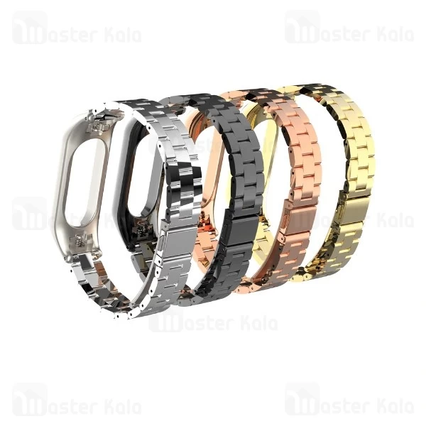 بند فلزی دستبند سلامتی شیائومی Xiaomi Mi Band 3 Metal Strap