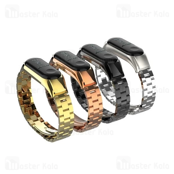 بند فلزی دستبند سلامتی شیائومی Xiaomi Mi Band 3 Metal Strap