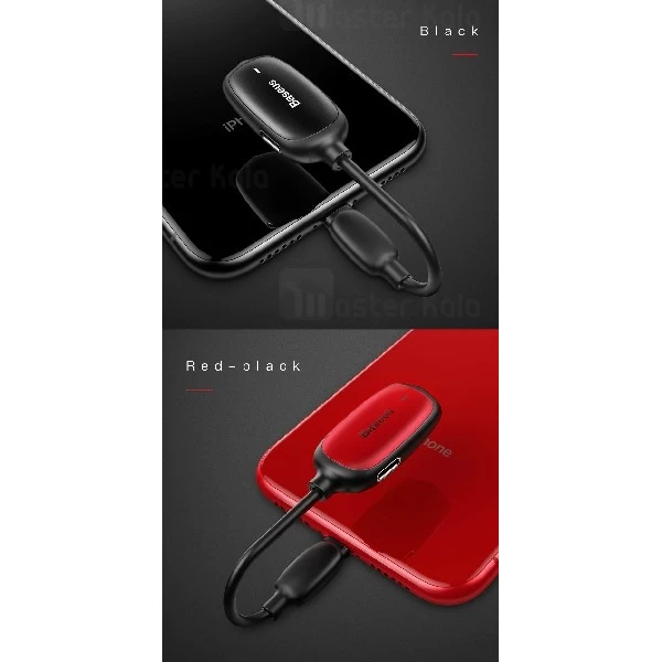 کابل تبدیل لایتنینگ اتصال همزمان هندزفری و شارژر Baseus Audio Converter CALL51-01