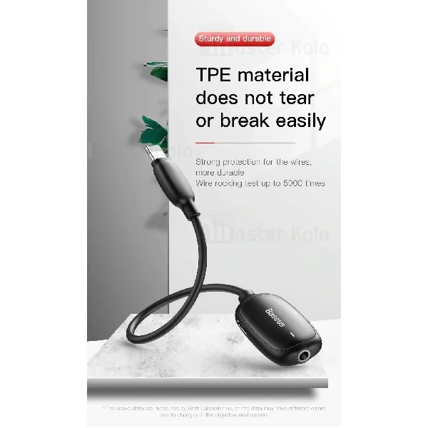 کابل تبدیل لایتنینگ اتصال همزمان هندزفری و شارژر Baseus Audio Converter CALL51-01