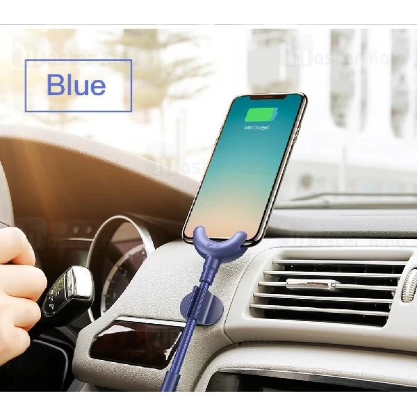 کابل شارژ هولدری لایتنینگ بیسوس Baseus O-type Car Mount CALOX-01 توان 2.1 آمپر