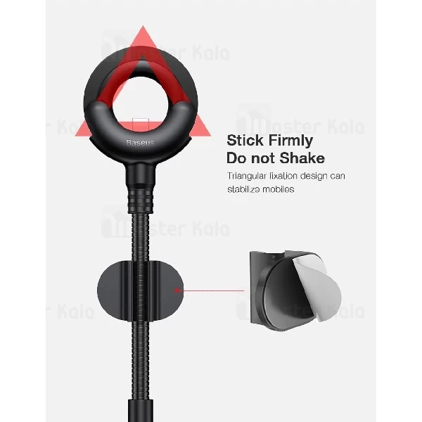 کابل شارژ هولدری لایتنینگ بیسوس Baseus O-type Car Mount CALOX-01 توان 2.1 آمپر