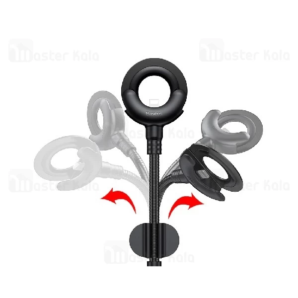 کابل شارژ هولدری لایتنینگ بیسوس Baseus O-type Car Mount CALOX-01 توان 2.1 آمپر