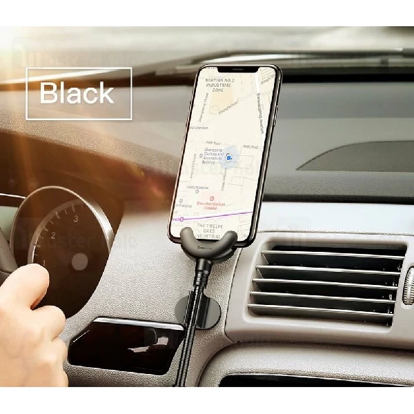 کابل شارژ هولدری لایتنینگ بیسوس Baseus O-type Car Mount CALOX-01 توان 2.1 آمپر