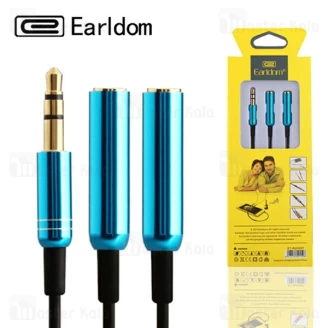 کابل تبدیل 1 به 2 AUX ارلدام Earldom ET-AUX201 به طول 40 سانتی متر