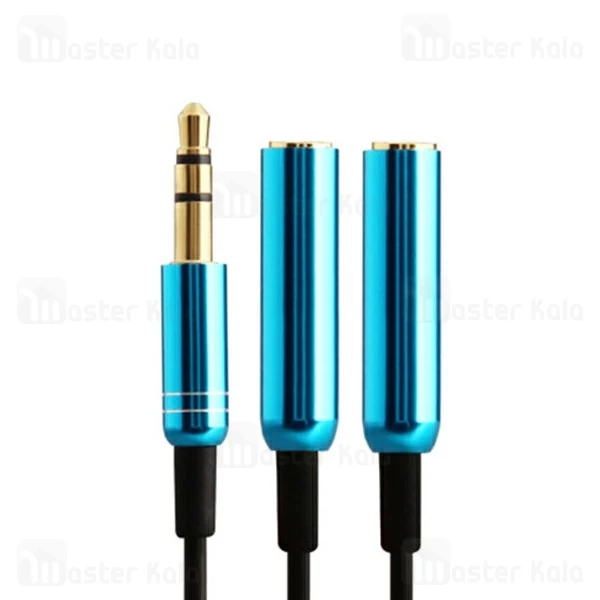 کابل تبدیل 1 به 2 AUX ارلدام Earldom ET-AUX201 به طول 40 سانتی متر