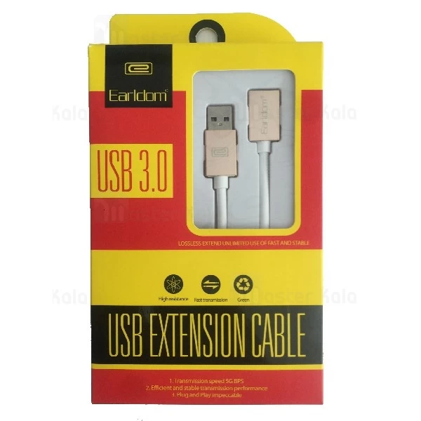 کابل افزایش طول USB 3.0 ارلدام Earldom ET-YC18 USB Extension طول 1 متر