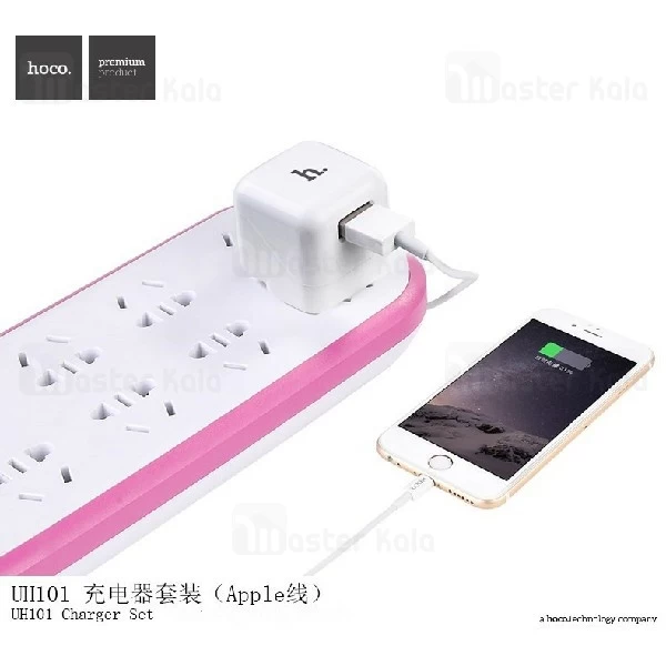 شارژر دیواری تک پورت 1 آمپر هوکو Hoco UH101 Single USB Charger