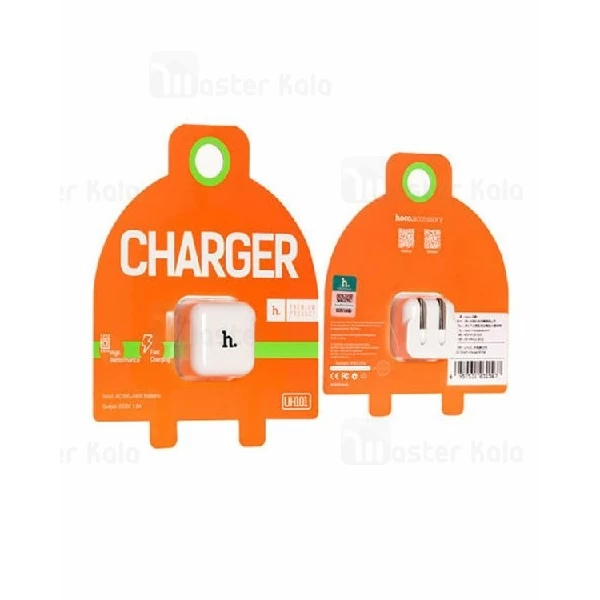 شارژر دیواری تک پورت 1 آمپر هوکو Hoco UH101 Single USB Charger