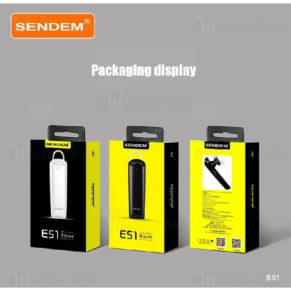 هندزفری بلوتوث تک گوش Sendem E51 Wireless Earphone
