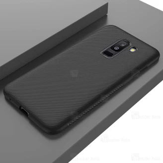 قاب ژله ای طرح فیبر کربنی Kugi سامسونگ Samsung Galaxy A6 Plus 2018