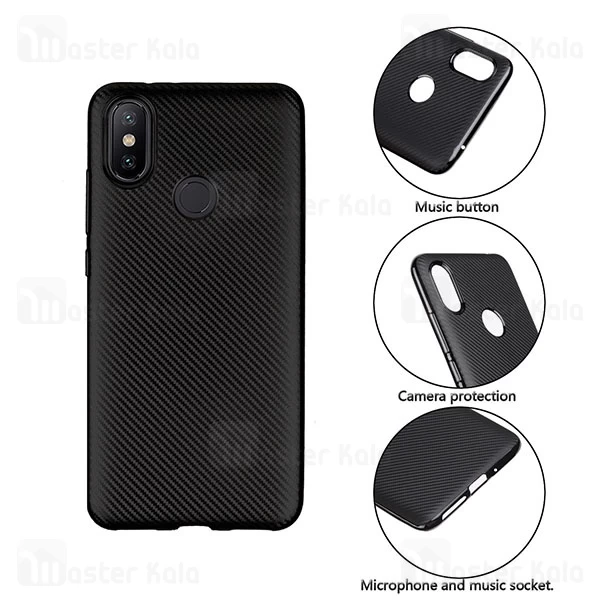 قاب فیبر کربنی Xiaomi Mi Mix 2s Haimen Fiber Carbon Texture