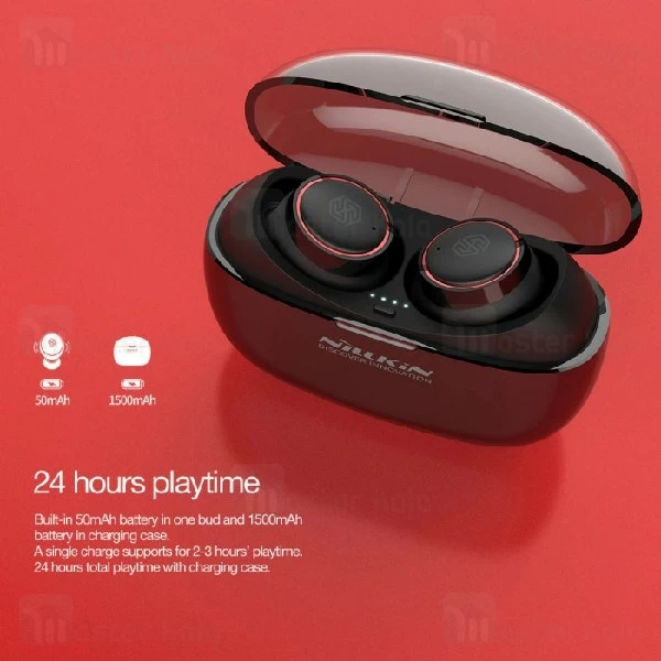 هندزفری بلوتوث دو تایی نیلکین nillkin liberty tws به همراه داک شارژ