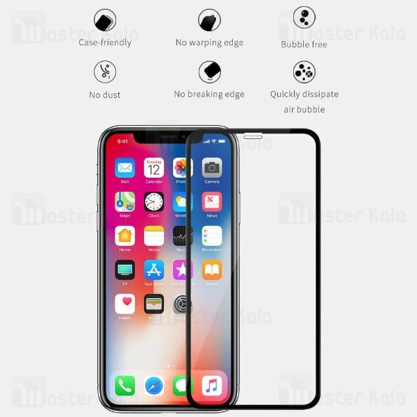 محافظ صفحه شیشه ای تمام صفحه نیلکین آیفون Apple iPhone XS Max XD CP+ Max