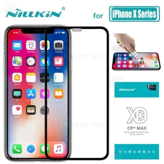 محافظ صفحه شیشه ای تمام صفحه نیلکین آیفون Apple iPhone XS Max XD CP+ Max