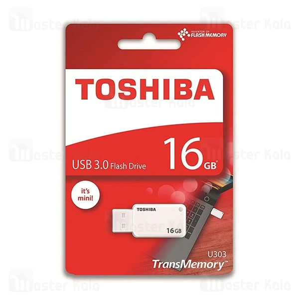 فلش مموری Toshiba U303 USB 3.0 16GB Transmemory Flash Drive