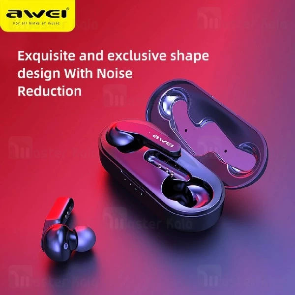 هندزفری بلوتوث دوتایی اوی Awei T10C True Wireless Earphones دارای کیس شارژ