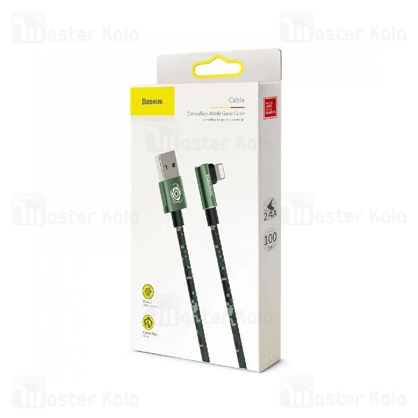 کابل لایتنینگ بیسوس Baseus Camouflage Mobile Game Cable CALMC-B03 توان 1.5 آمپر