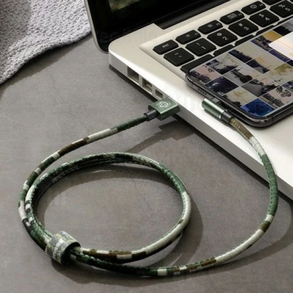 کابل لایتنینگ بیسوس Baseus Camouflage Mobile Game Cable CALMC-B03 توان 1.5 آمپر