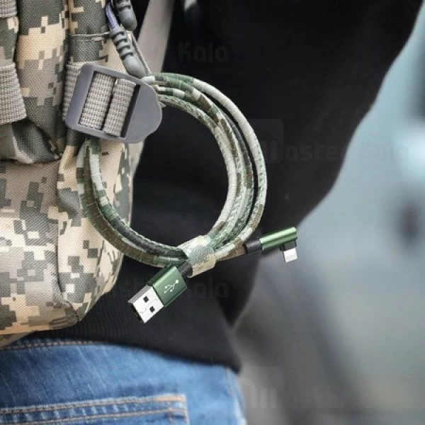 کابل لایتنینگ بیسوس Baseus Camouflage Mobile Game Cable CALMC-B03 توان 1.5 آمپر