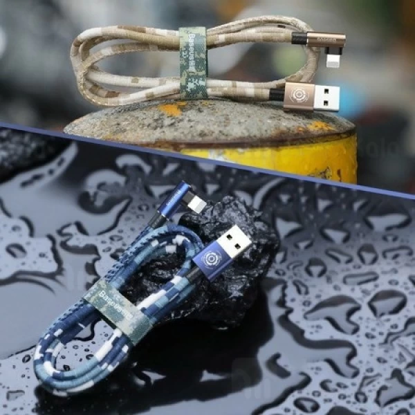 کابل لایتنینگ بیسوس Baseus Camouflage Mobile Game Cable CALMC-B03 توان 1.5 آمپر