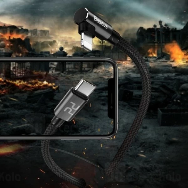 کابل تایپ سی به آیفونی Baseus MVP Elbow PD Flash CATLMVP-A01 1M 18W