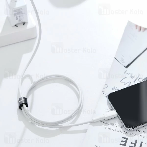 کابل Type C به لایتنینگ بیسوس Baseus Mini White CATLSW-02 طول 1 متر