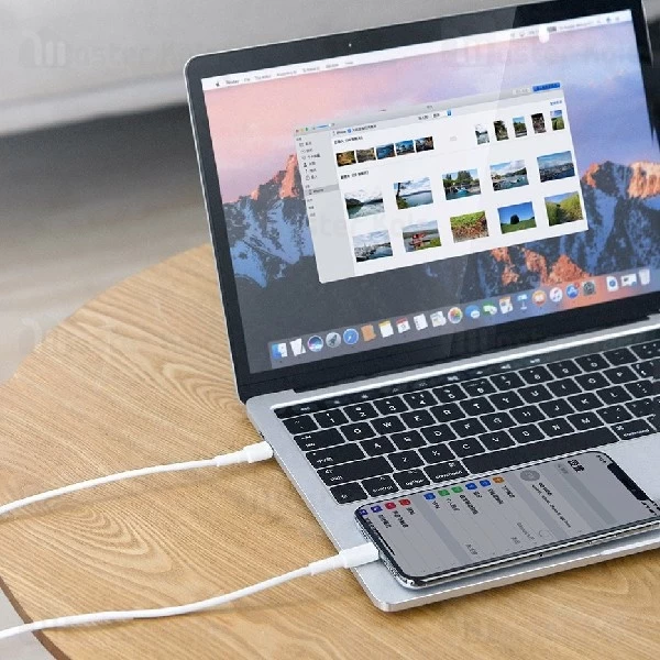 کابل Type C به لایتنینگ بیسوس Baseus Mini White CATLSW-02 طول 1 متر