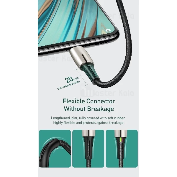 کابل میکرو یو اس بی بیسوس Baseus Waterdrop CAMRD-B01 توان 4 آمپر