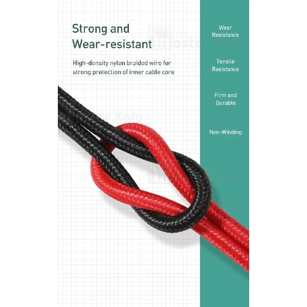 کابل میکرو یو اس بی بیسوس Baseus Waterdrop CAMRD-B01 توان 4 آمپر