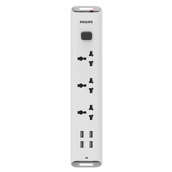سه راهی برق و شارژ فیلیپس Philips SPN6237WD Power and Charge دارای 4 پورت USB