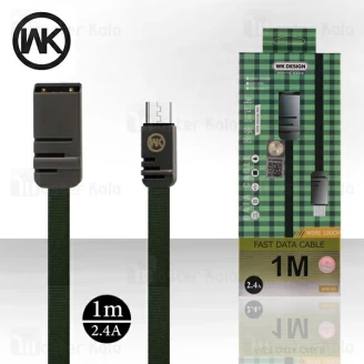 کابل میکرو یو اس بی دبلیو کی WK WDC-83 Data Cable توان 2.4 آمپر